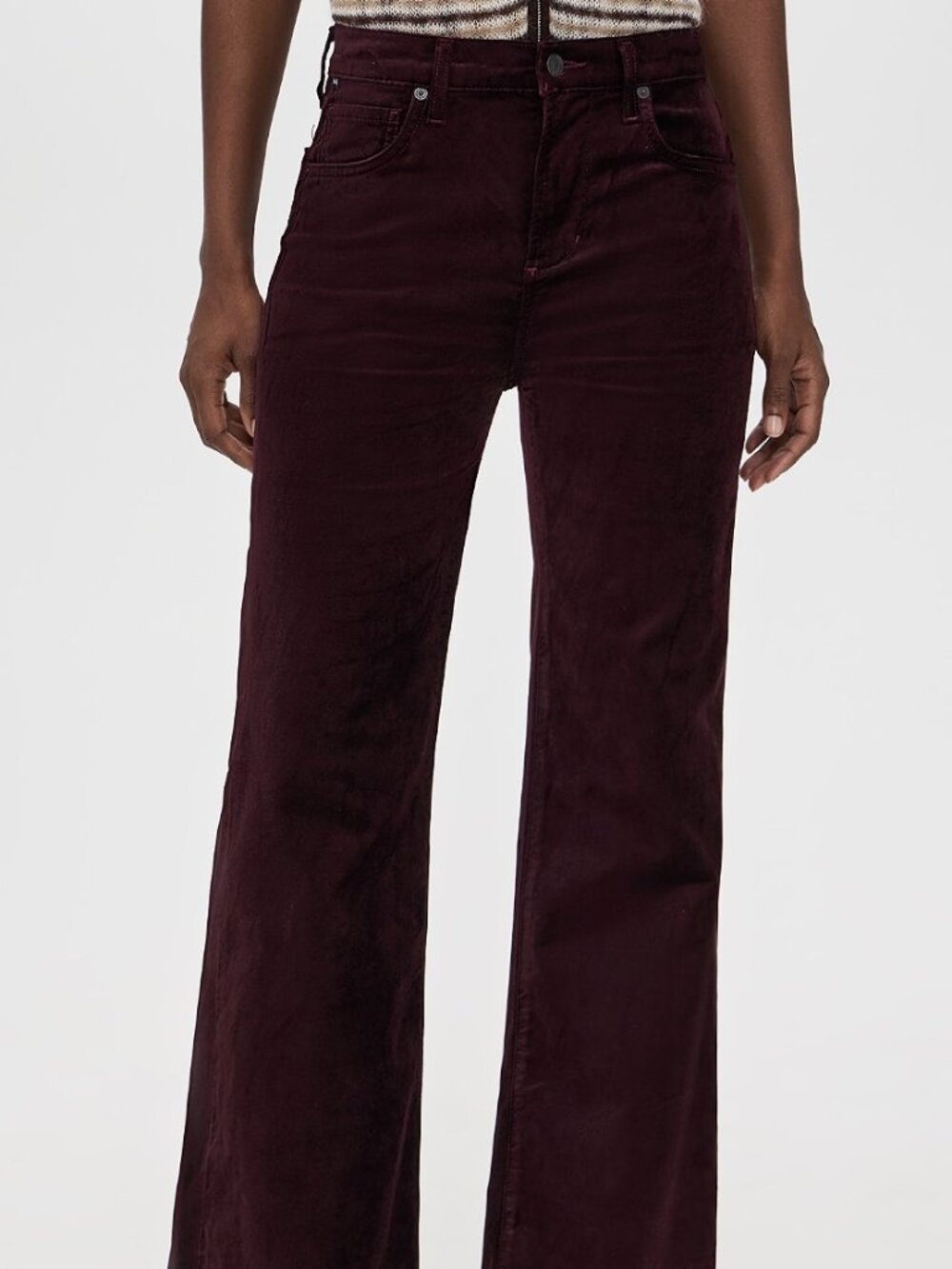 Citizens of Humanity Burgundy Velvet Jean